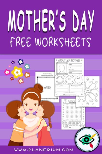 Mothers Day Worksheets for Kids Pin by Planerium
