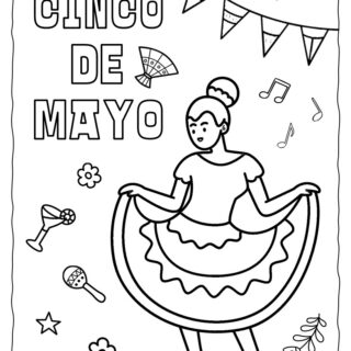Cinco de Mayo Coloring Page for Kids