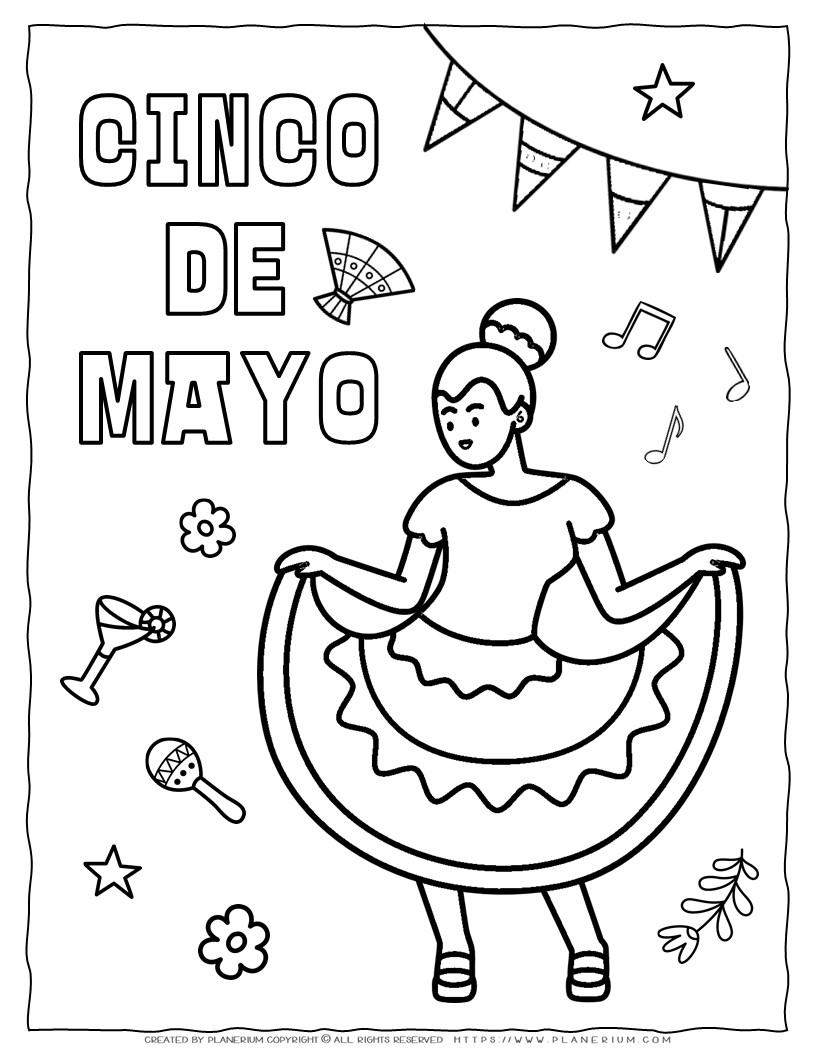Cinco de Mayo Coloring Page for Kids