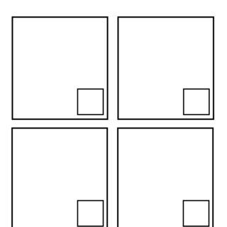 Math 'How Many?' Template with Four Boxes for Images and Numbers