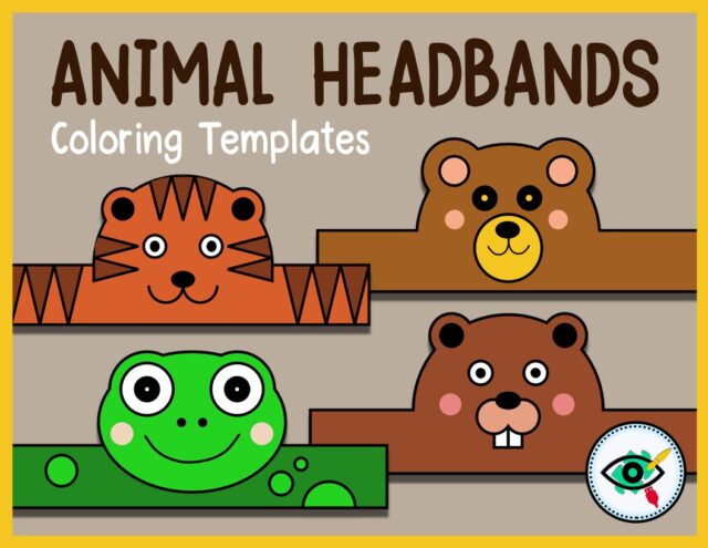 Colorful Animal Mask Templates For Kids