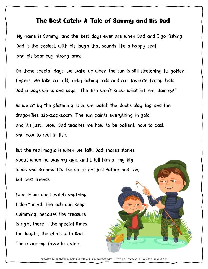 Father's Day Story for Kids - 'The Best Catch: A Tale of Sammy and His Dad'