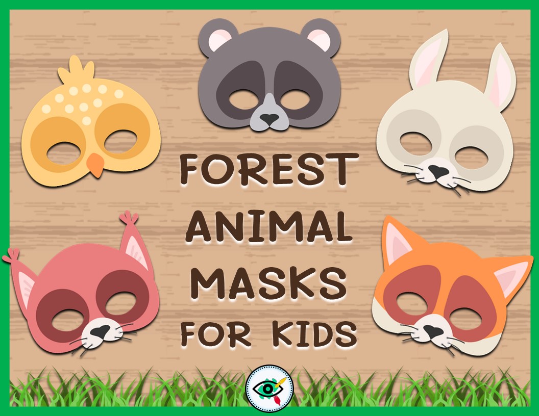 forest animal masks for kids image title