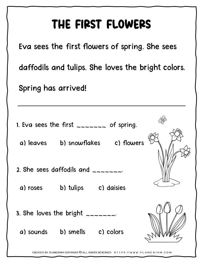 Spring Kids Reading Passages: Boost Skills and Thinking