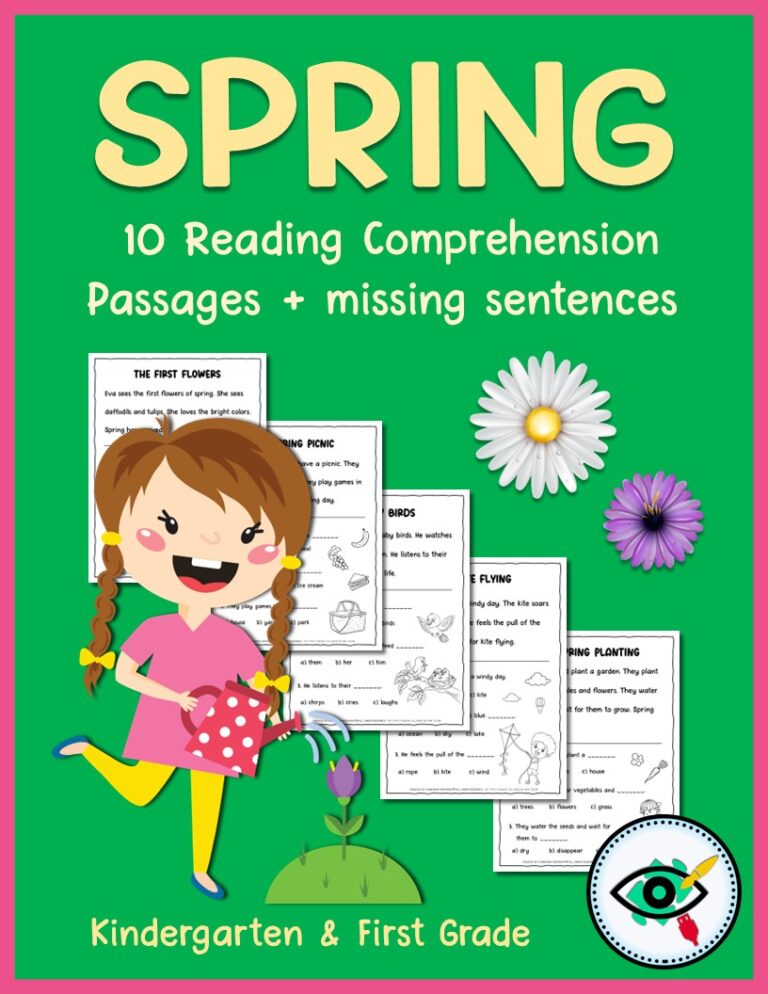 Engaging Spring Reading Passages K-1 | Improve Reading & Thinking