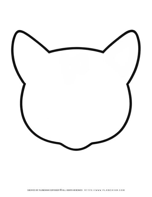 Big Cat Head Template - Planerium