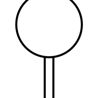 Big Round Lollipop Outline - Planerium