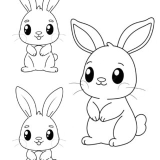 cut-bunny-outlines