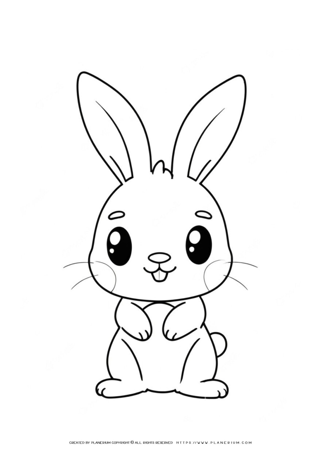 outline-of-a-bunny-rabit