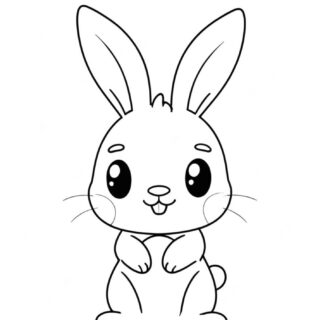outline-of-a-bunny-rabit