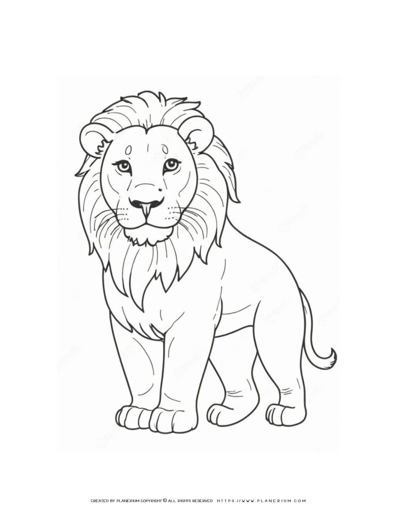 Big-Lion-Outline-Coloring-Page-for-Kids