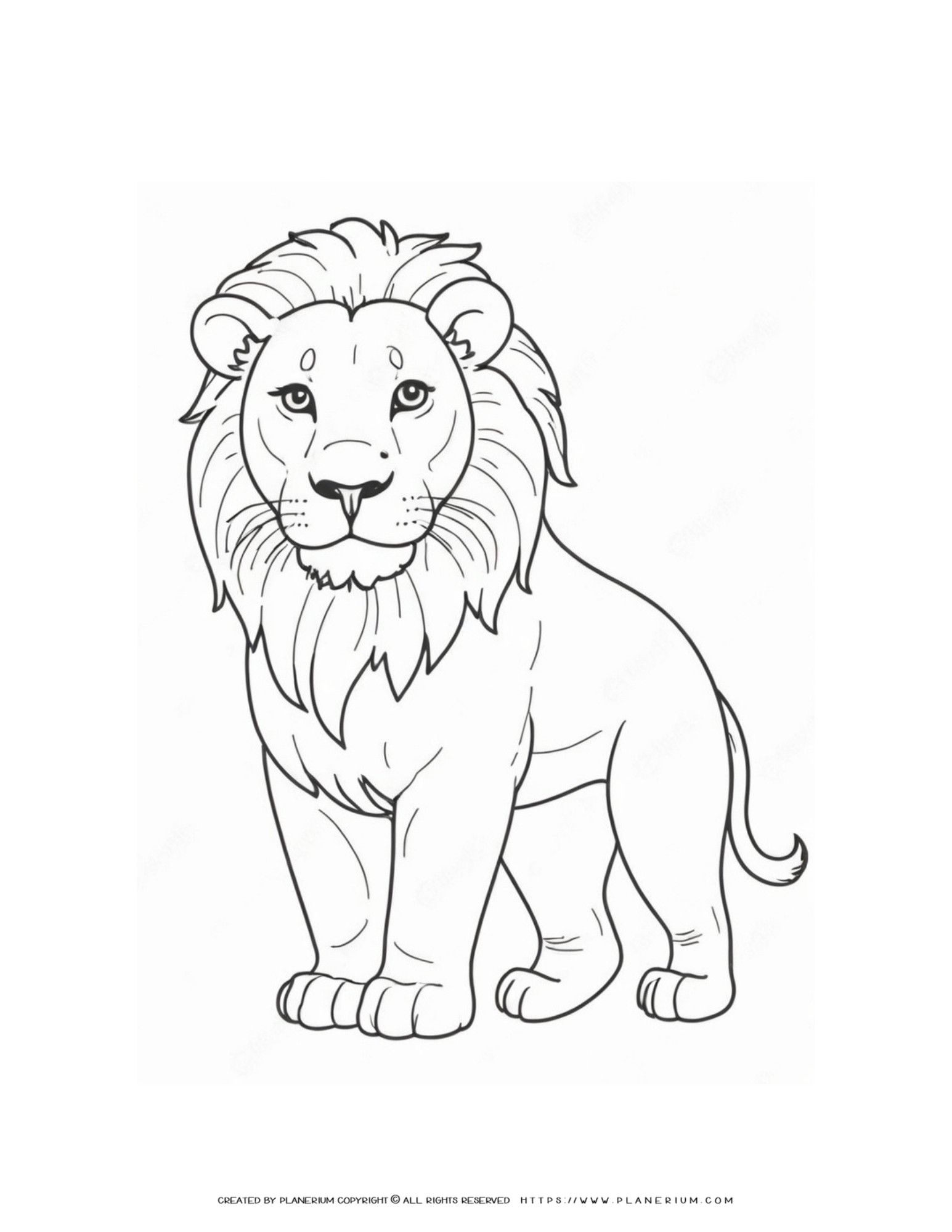 Boost Learning Fun With Big Lion Outline Coloring Page For Kids boost-learning-fun-with-big-lion-outline-coloring-page-for-kids