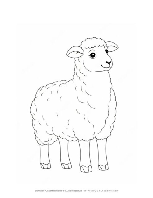 Cute-Sheep-Outline-Farm-Coloring-Page-for-Kids