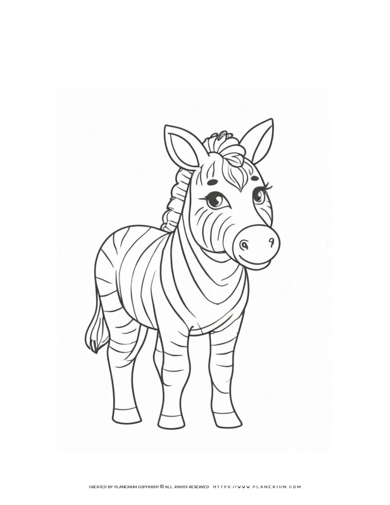 Cute-Zebra-Outline-Animal-Coloring-Page-for-Kids