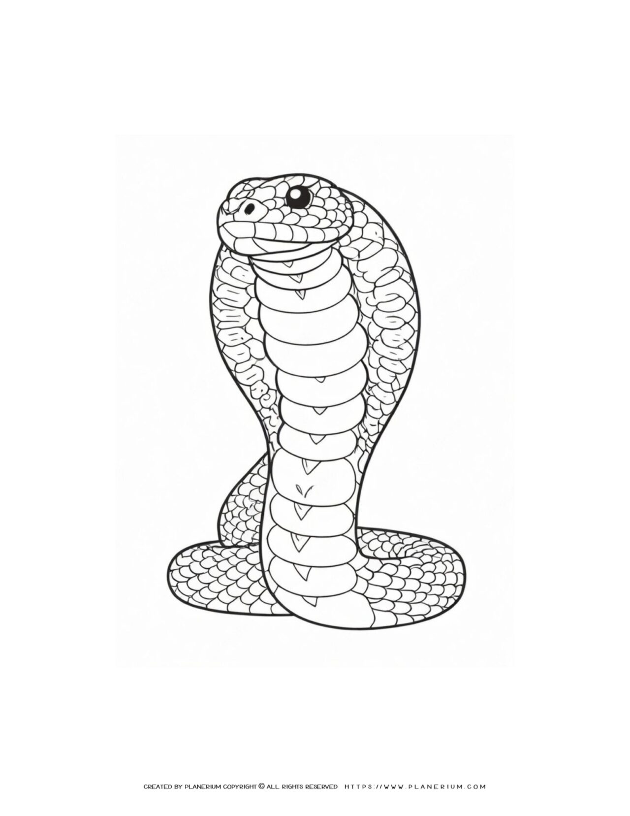 Detailed-Cobra-Snake-Outline-Coloring-Page-for-Kids