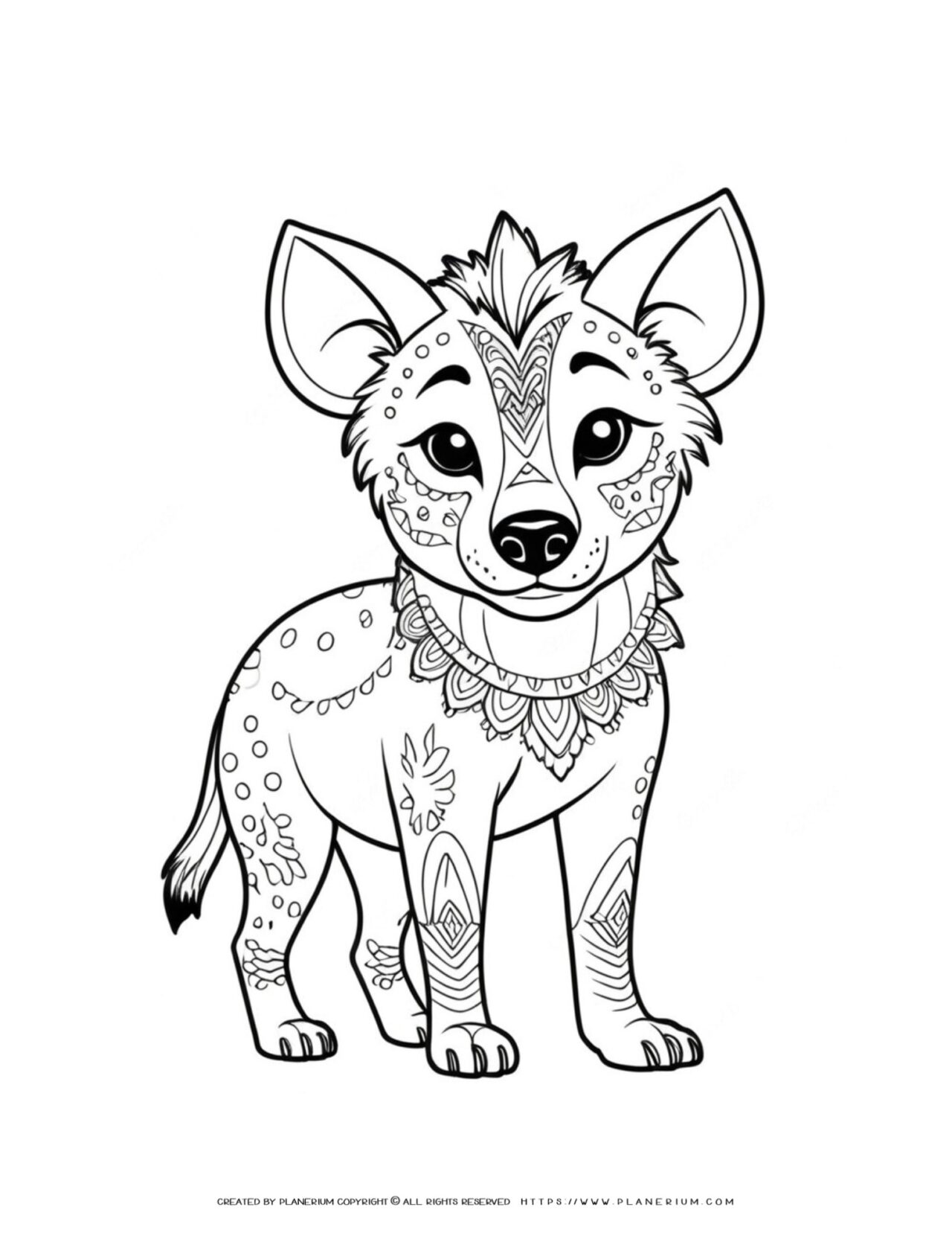 cute-baby-hyena-tatoo-coloring-page-for-kids