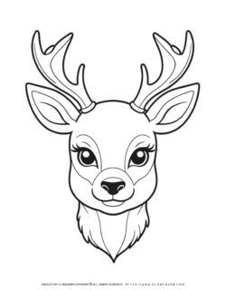 cute-deer-portrait-front-view-animal-coloring-page-for-kids
