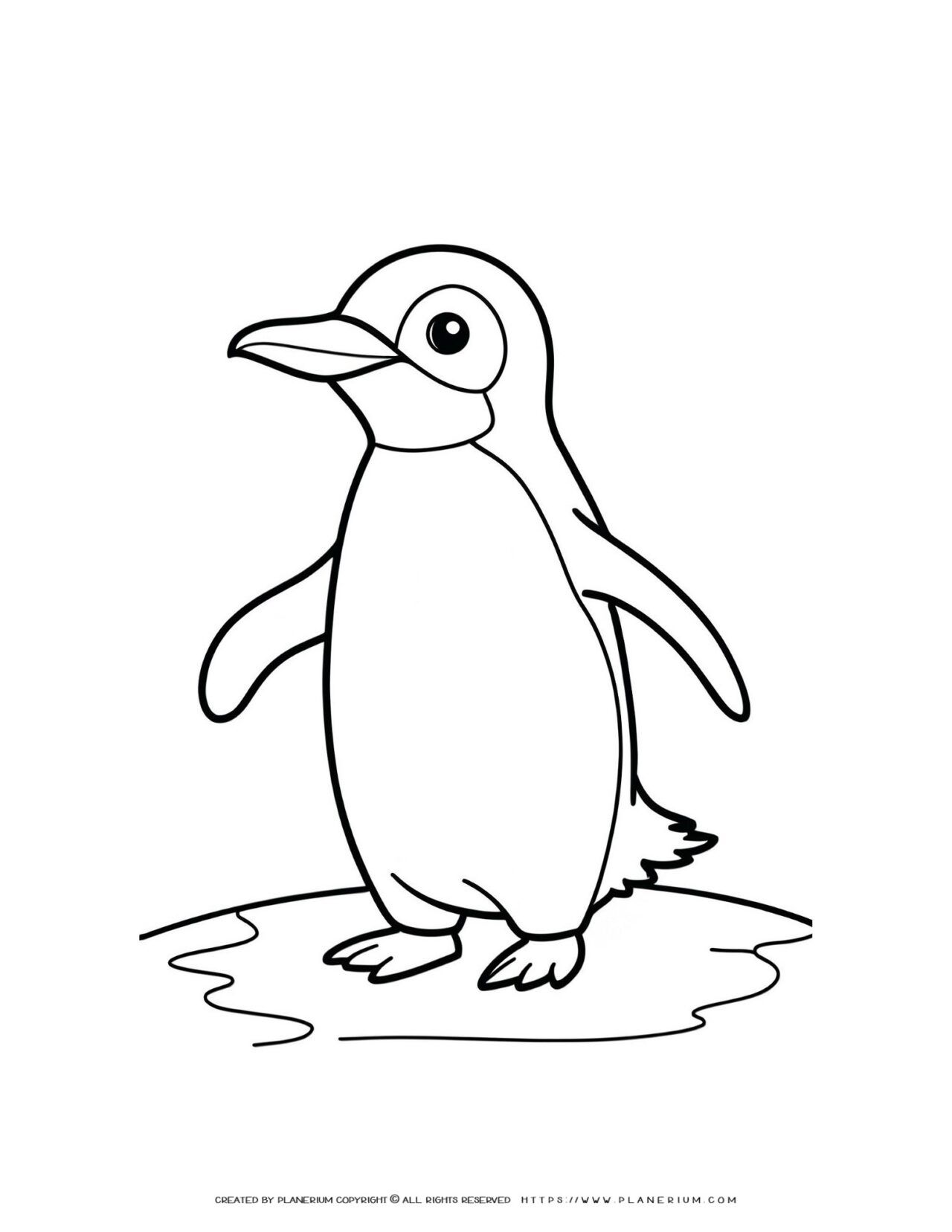 Penguin Printable Coloring Pages