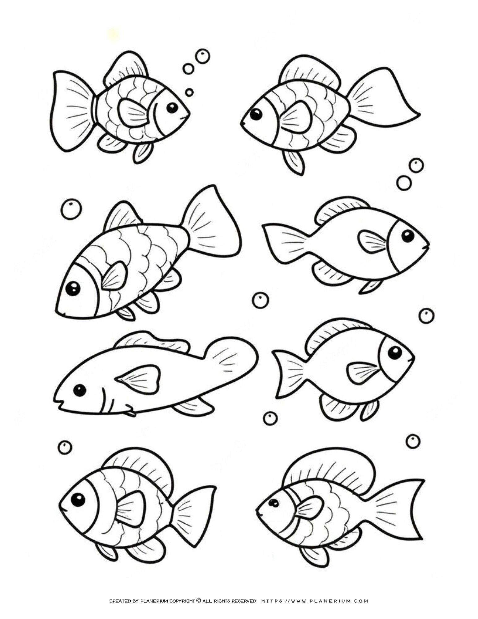 Fish Coloring Pages Games Kids 2025 