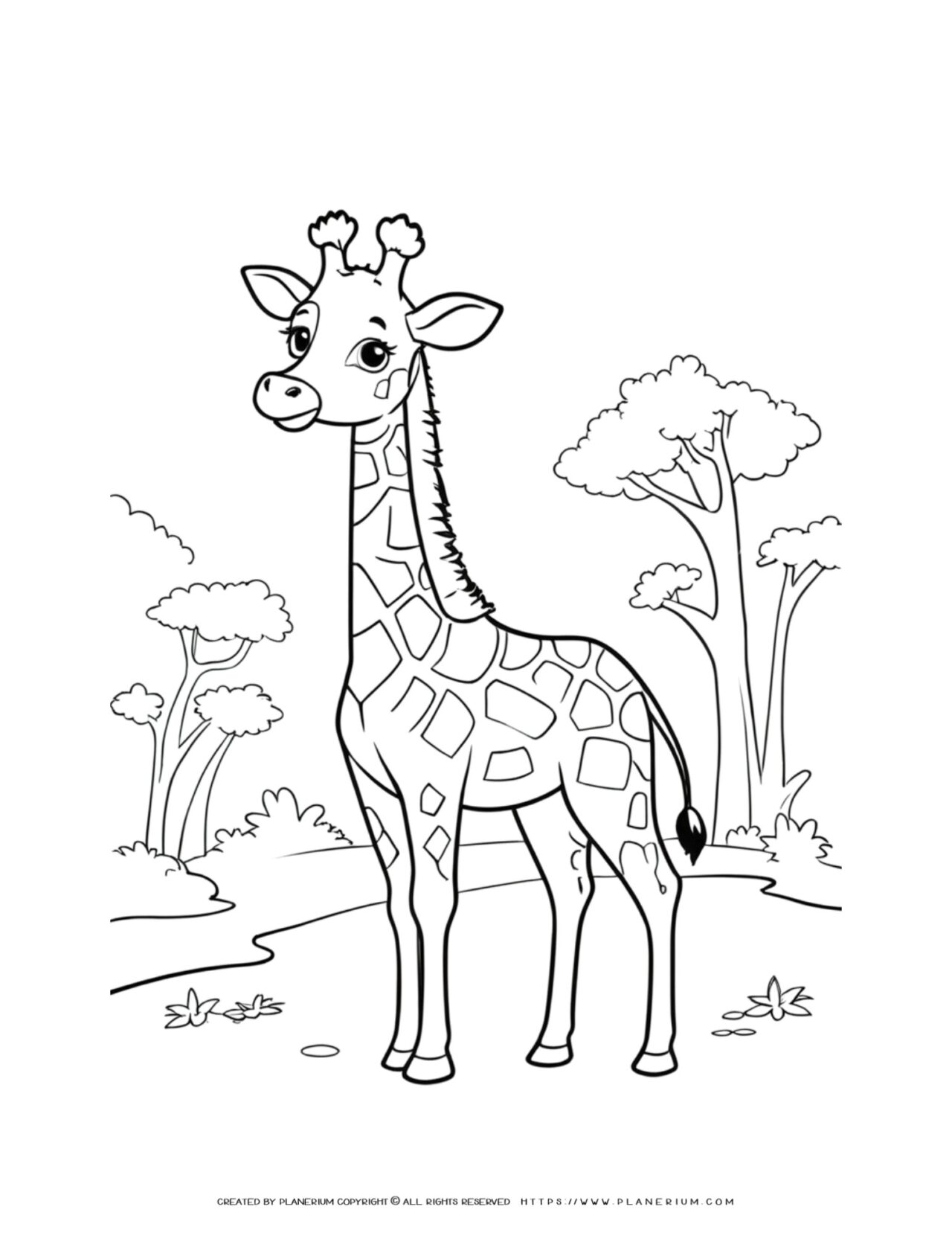 giraffe-in-africa-animal-coloring-page-for-kids