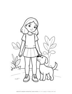 girl-and-little-dog-outside-coloring-page-for-kids