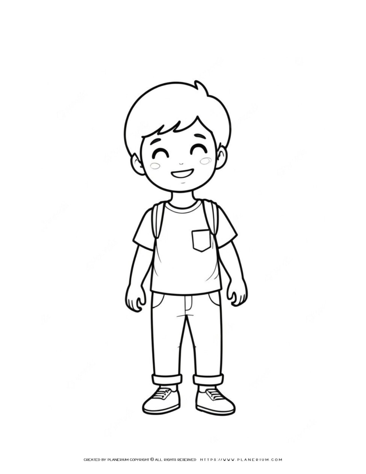 happy-boy-simple-coloring-page-for-kids