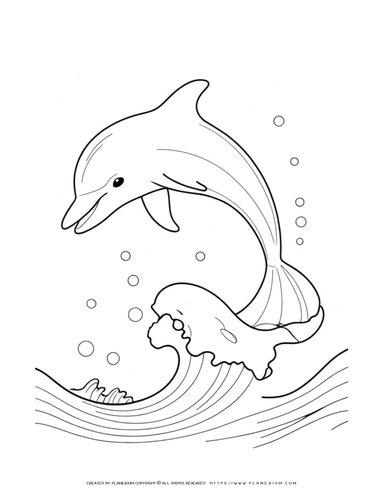 Dolphin-coloring-page-for-childrens-activity