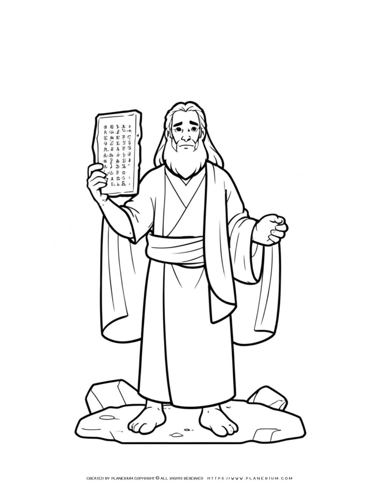 Commandments Ten Moses Coloring Sinai Pages Mount Sheets Drawing Bibel