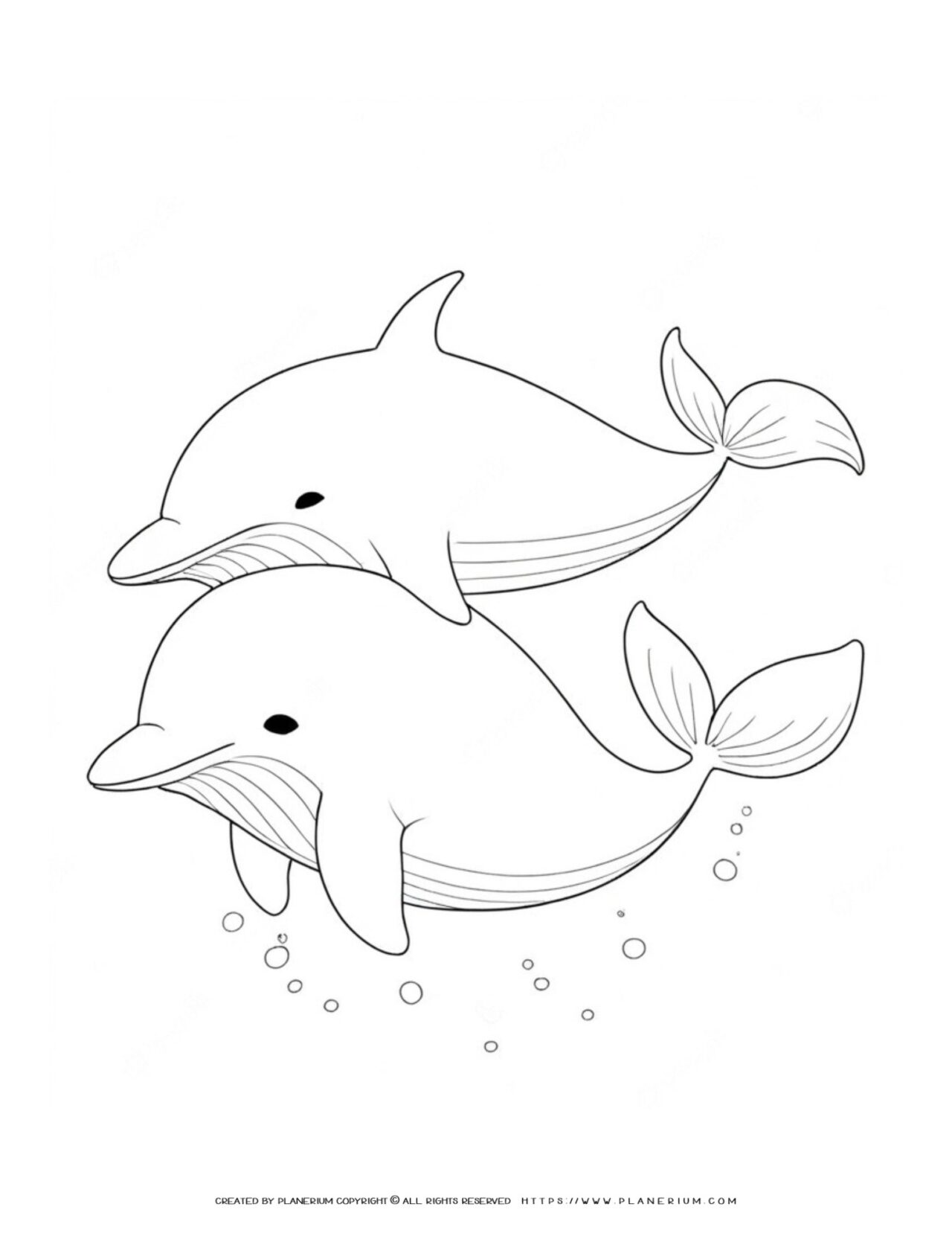 Two-dolphins-coloring-page-illustration