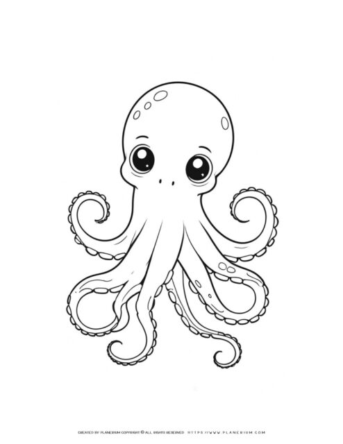Cute-cartoon-octopus-coloring-page-illustration