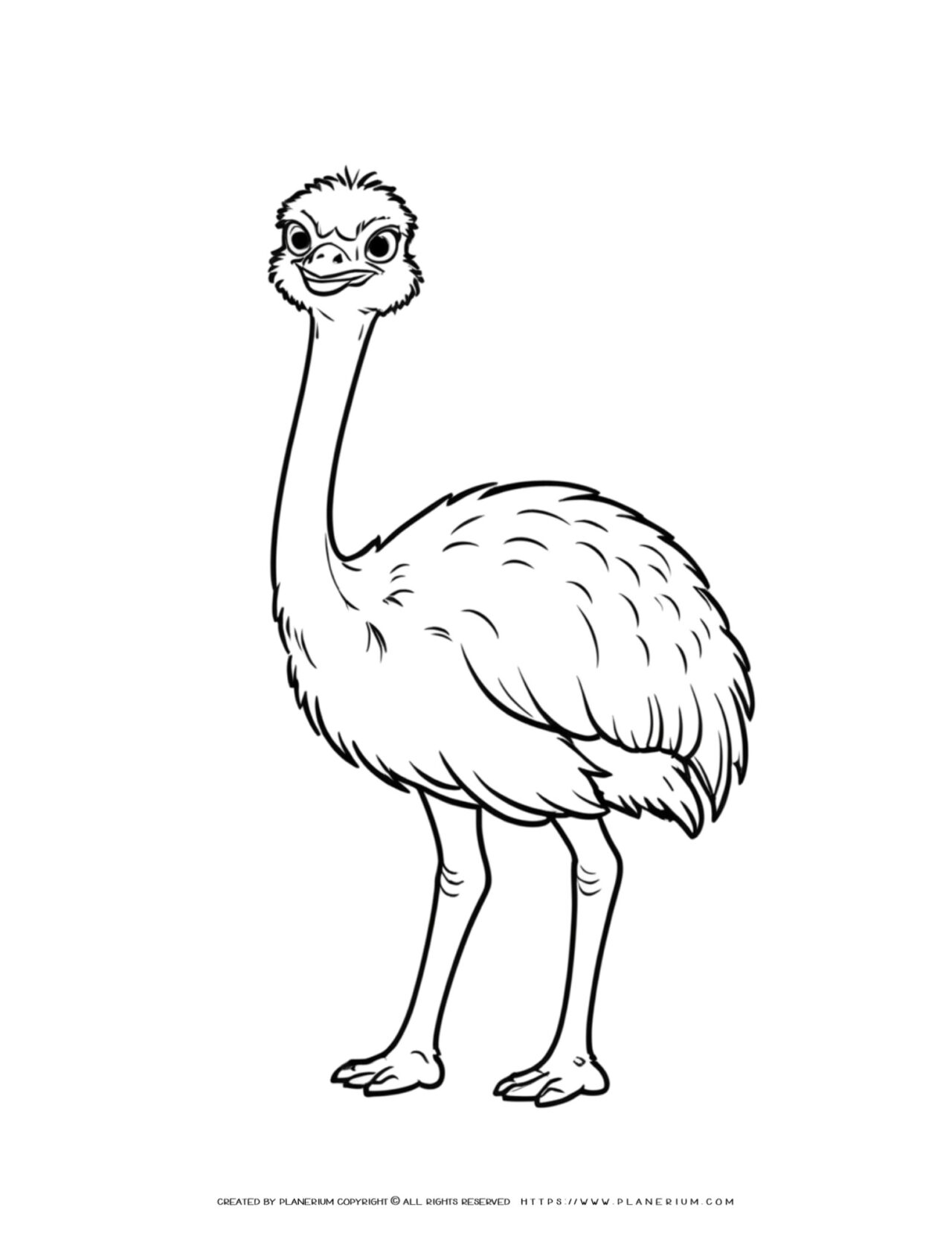 ostrich-illustration-comic-style-coloring-page