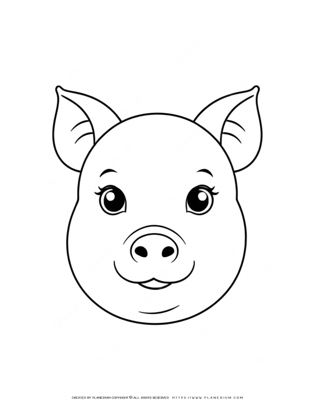pig-face-outline-animal-coloring-page-for-kids