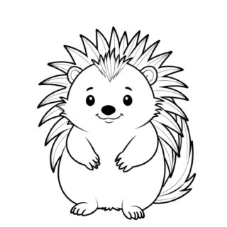porcupine-outline-illustration-coloring-page-for-kids