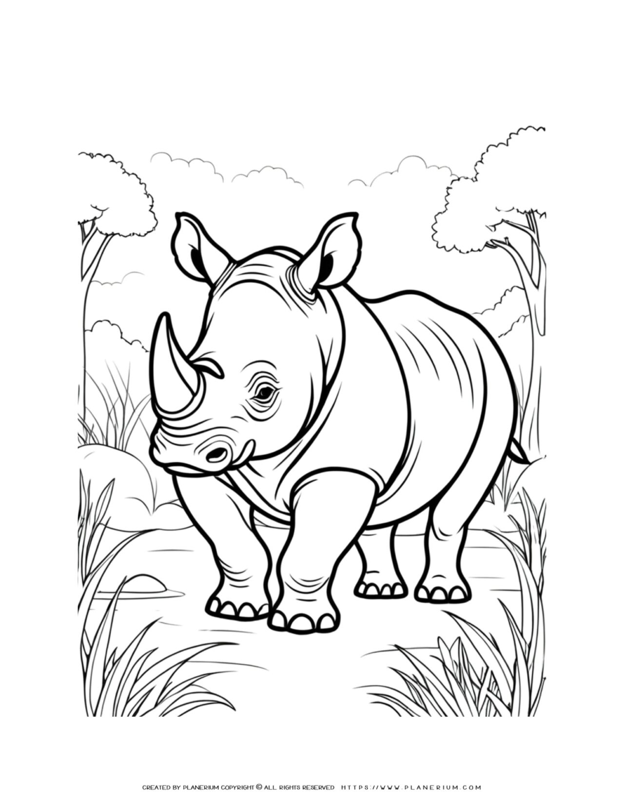 rhinoceros-animal-coloring-page