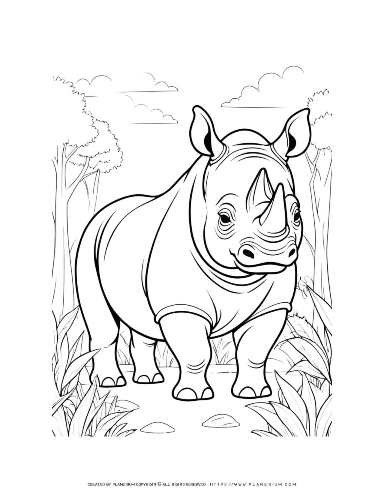 rhinoceros-wild-animal-coloring-page