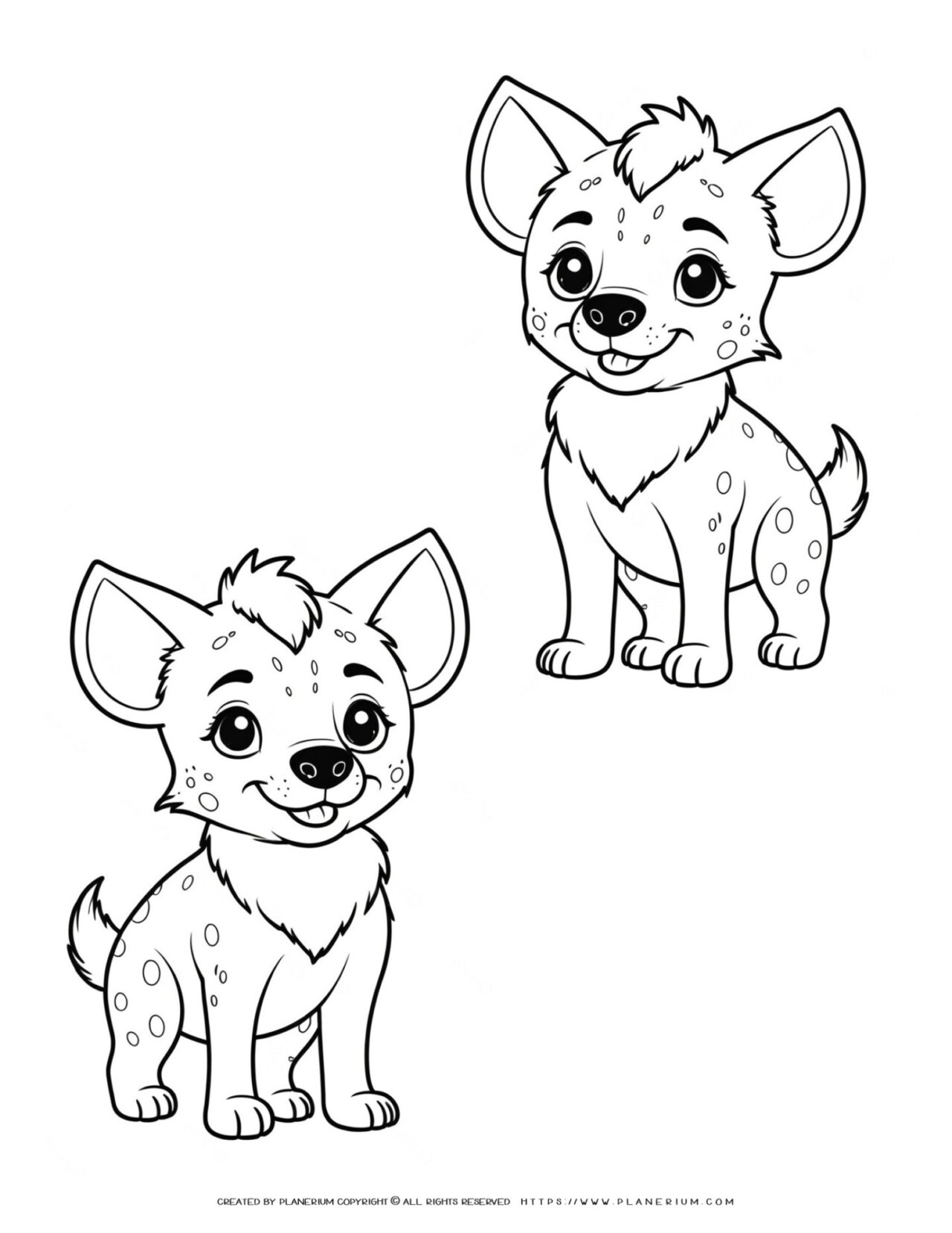two-cute-baby-hyenas-coloring-page-for-kids