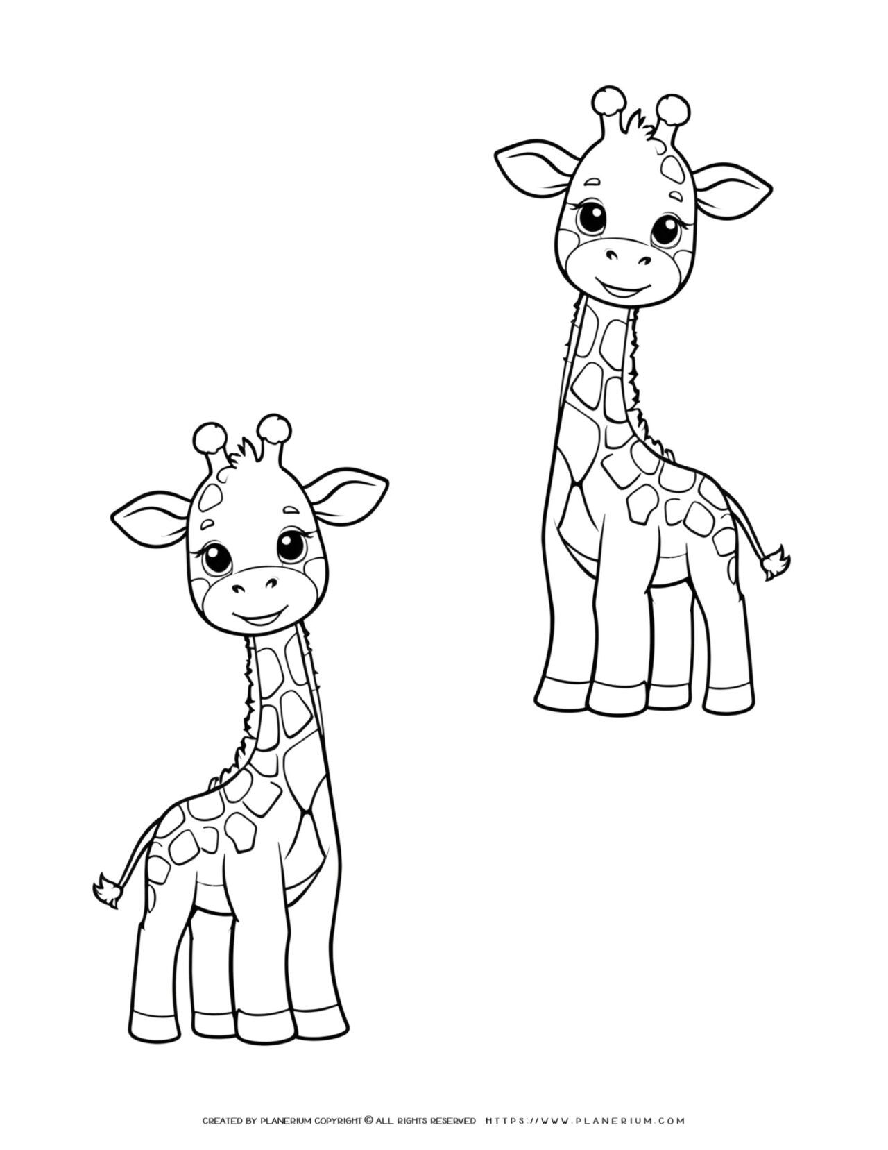 two-cute-giraffe-outline-coloring-page-for-kids
