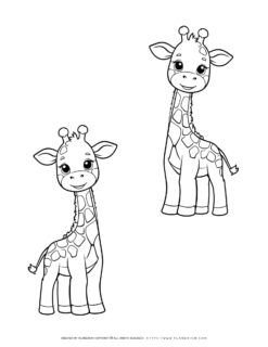 two-cute-giraffe-outline-coloring-page-for-kids