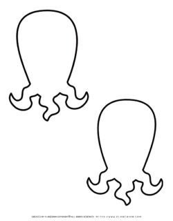 two-outlines-amorphouse-shapes-template