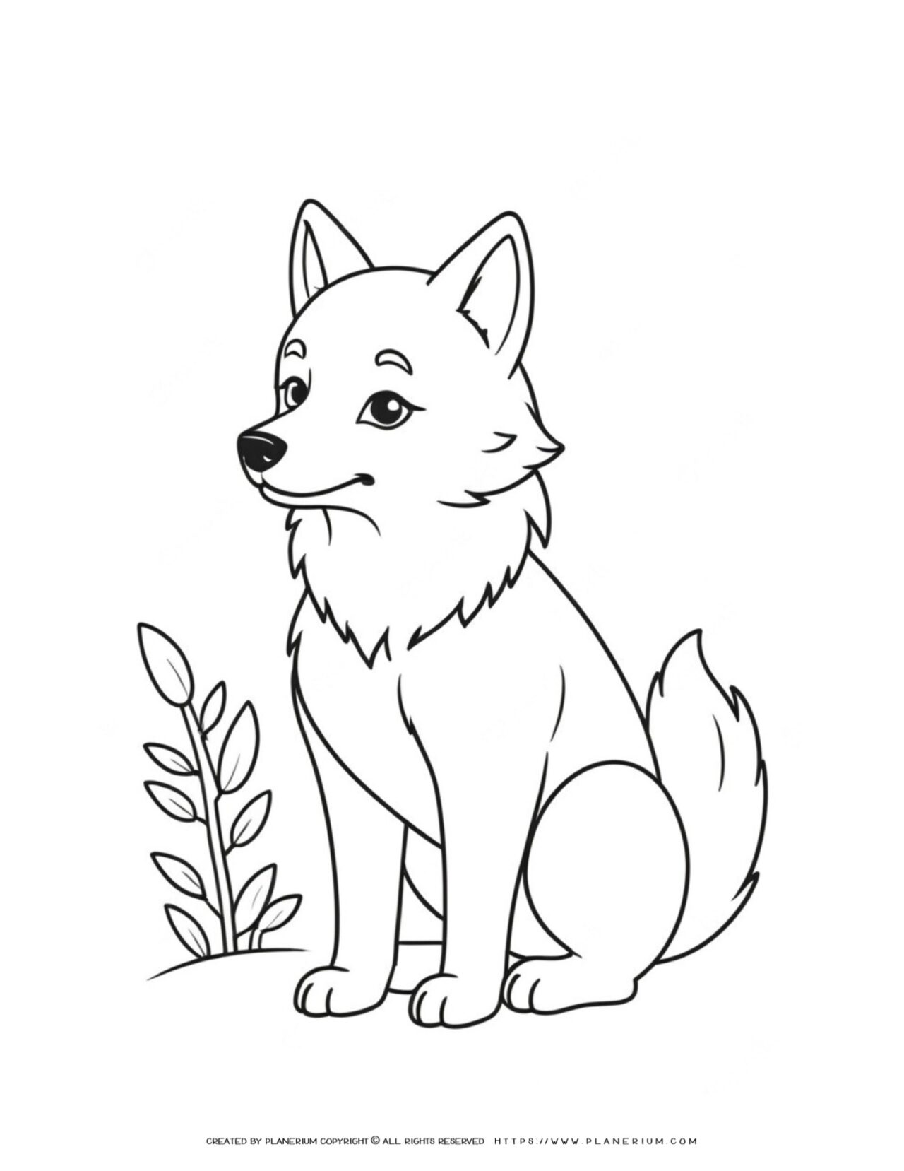 wolf-outline-side-view-animal-coloring-page-for-kids
