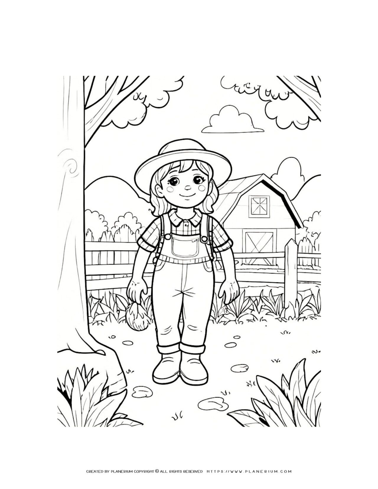 Cap Outline | Coloring Page | Planerium