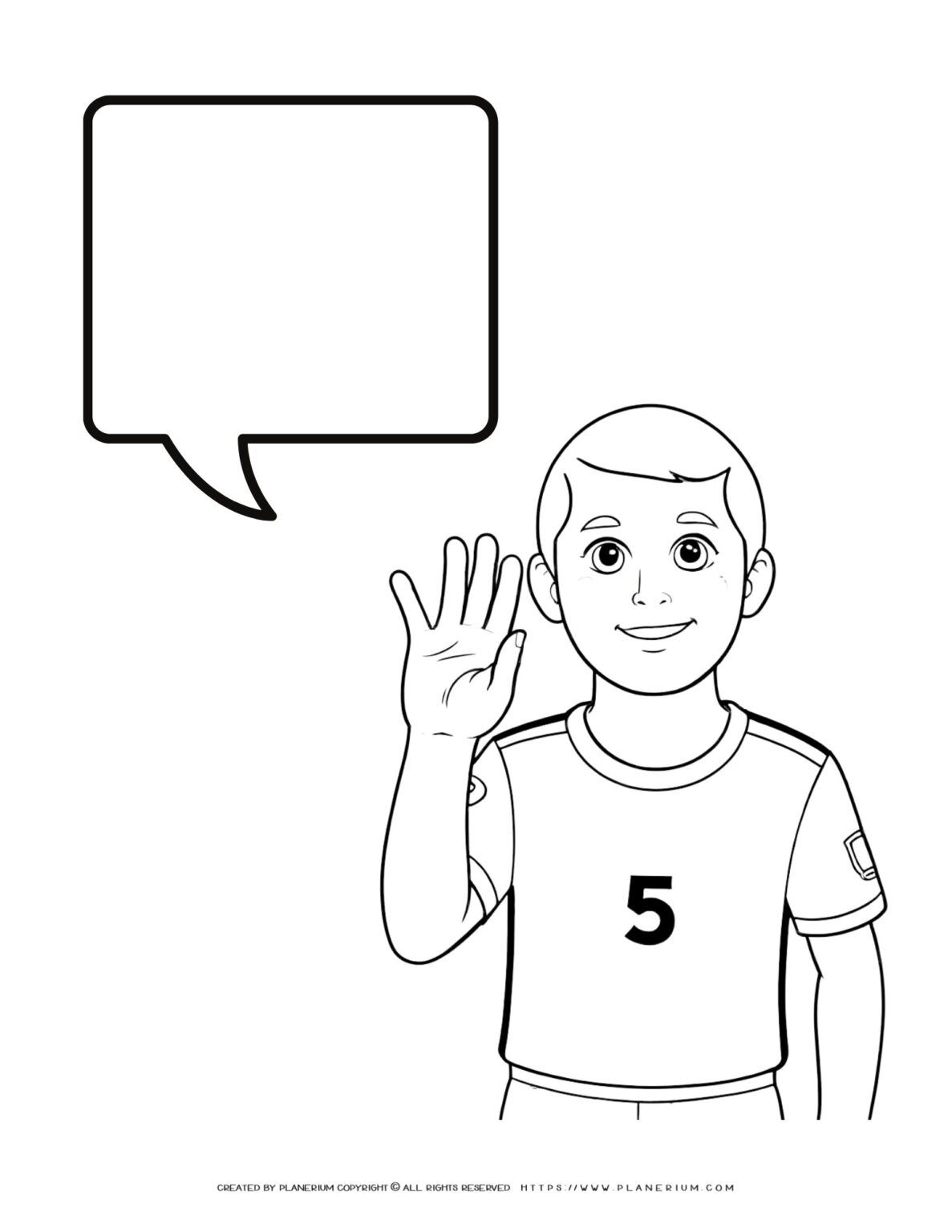 Versatile Hand Outline Template for Creative Projects