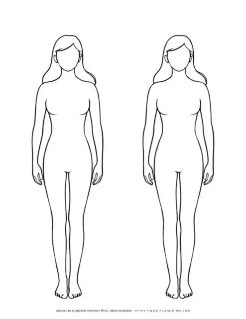 Female Body Outline | Planerium