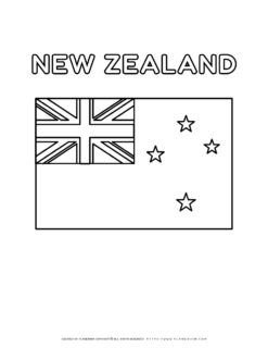 Coloring page of New Zealand flag for kids to learn about
national symbols and colors. Perfect for educational activities and patriotic
celebrations.
