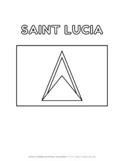 Saint Lucia flag coloring page for kids to learn about the
Caribbean island's national symbol. Perfect for educational activities and
cultural studies.