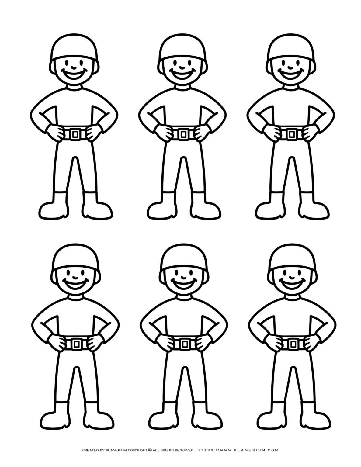 All Seasons - Coloring Page - Number Six | Planerium