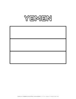 Yemen flag coloring page for kids to learn about national
symbols. Printable activity for educational purposes. Ideal for school
projects.