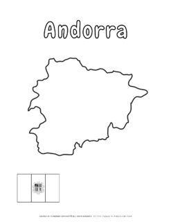 Outline map of Andorra