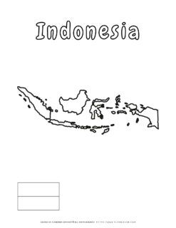 Outline map of Indonesia