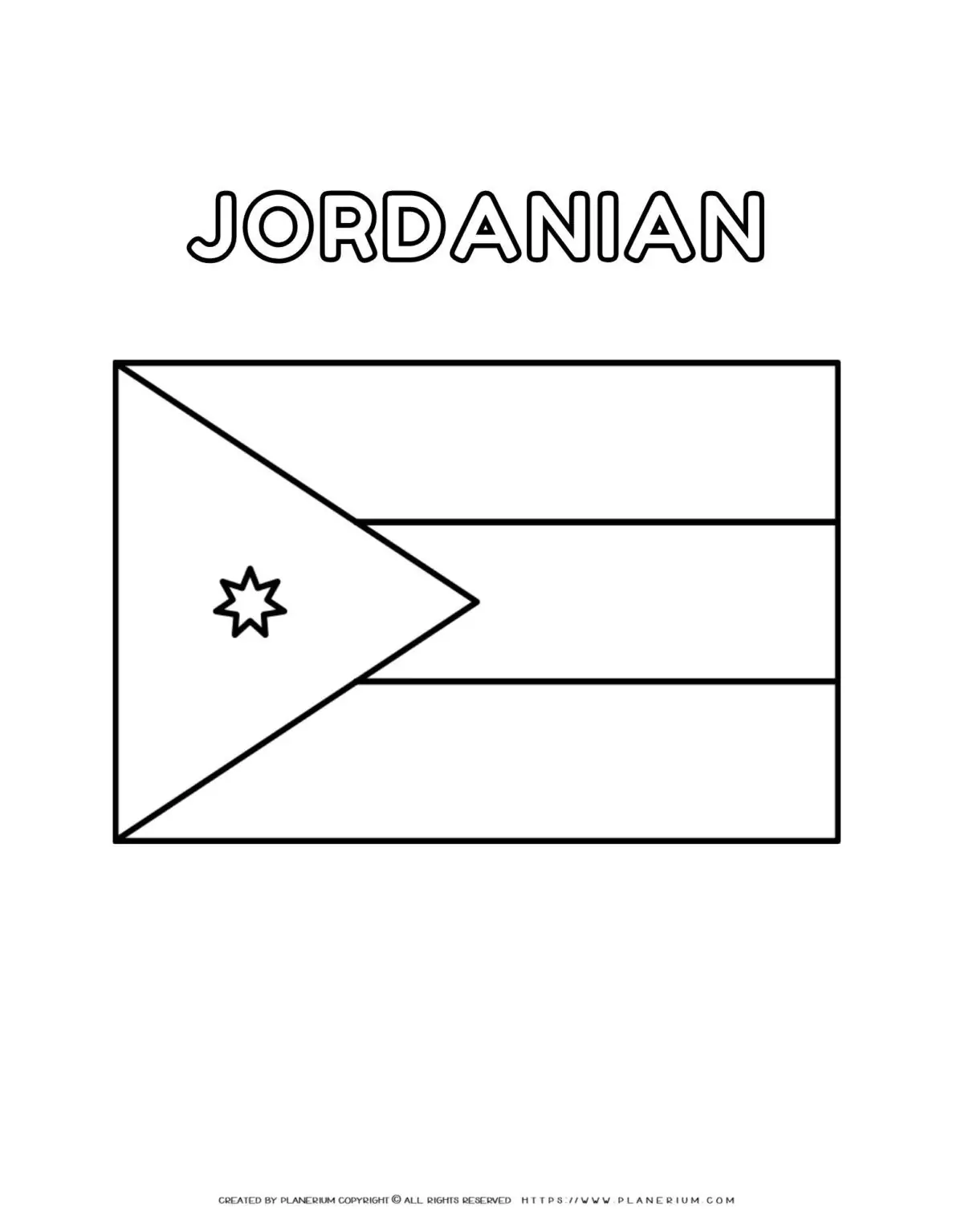 Jordanian Flag Coloring Page Fun And Educational Activity For Kids jordanian-flag-coloring-page-fun-and-educational-activity-for-kids